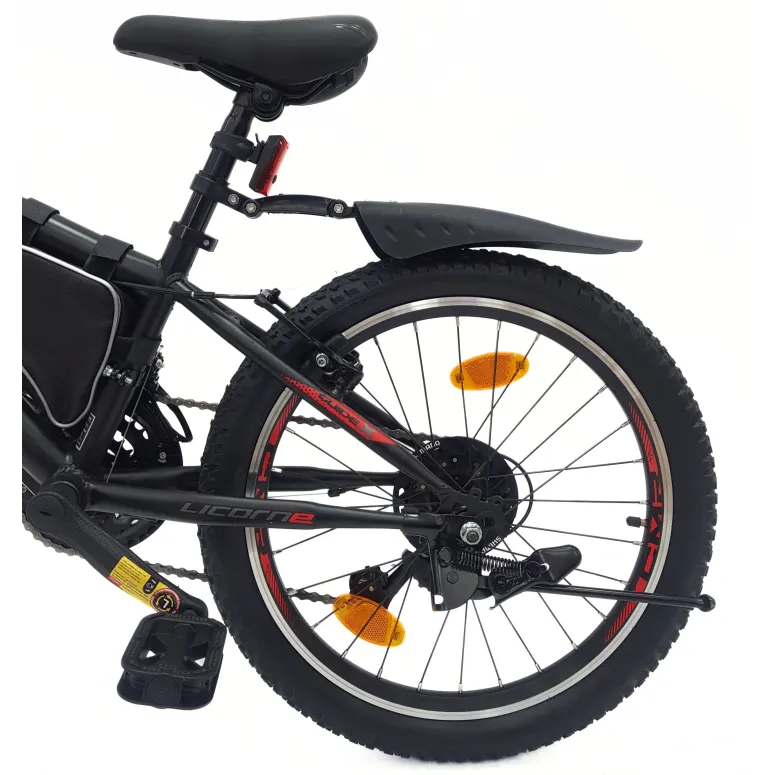 Rower Dziecięcy Górski 20 Stal Oświetlenie Sakwa Odblaski Stopka Dzwonek