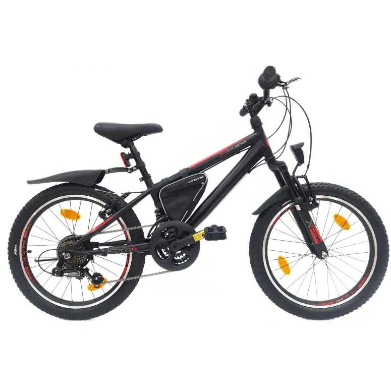 Rower Dziecięcy Górski 20 Stal Oświetlenie Sakwa Odblaski Stopka Dzwonek