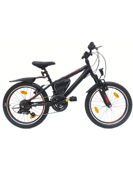 Rower Dziecięcy Górski 20 Stal Oświetlenie Sakwa Odblaski Stopka Dzwonek