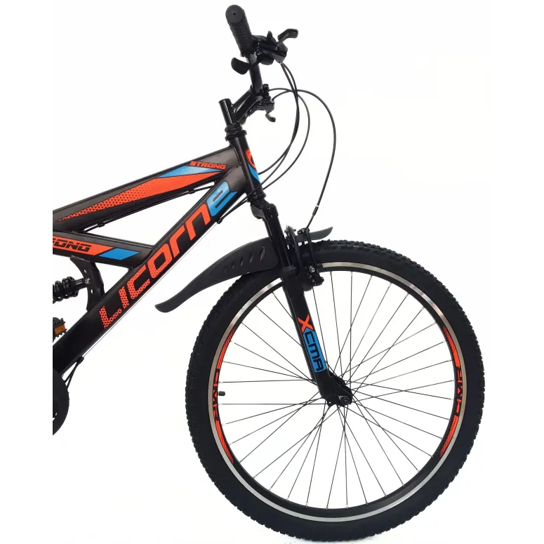 Rower Górski Młodzieżowy 26 MTB Amortyzacja Błotniki Odblaski Stopka Cyngle