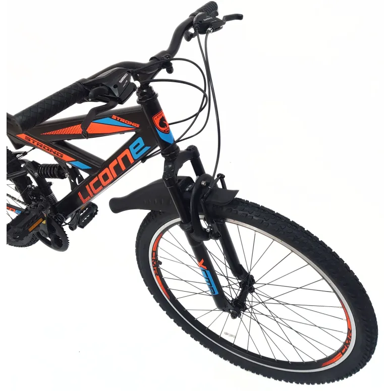 Rower Górski Młodzieżowy 26 MTB Amortyzacja Błotniki Odblaski Stopka Cyngle