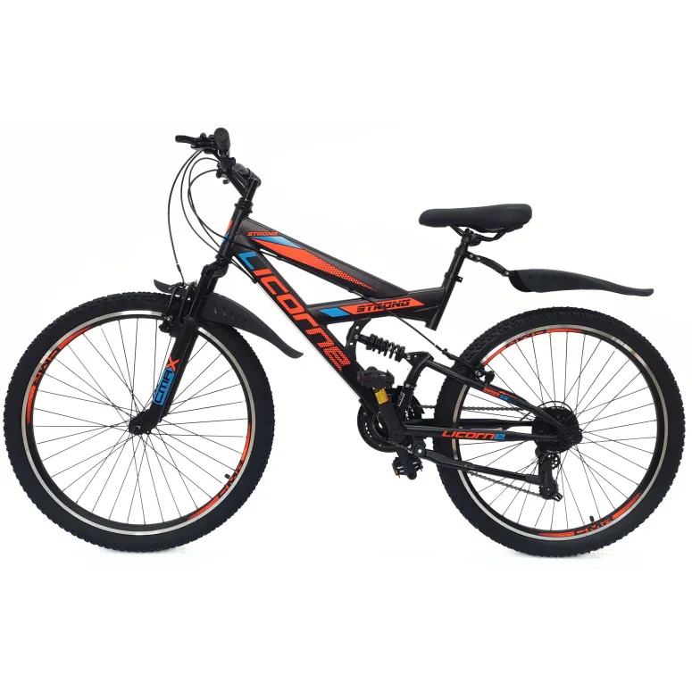 Rower Górski Młodzieżowy 26 MTB Amortyzacja Błotniki Odblaski Stopka Cyngle