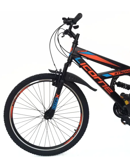 Rower Górski Młodzieżowy 26 MTB Amortyzacja Błotniki Odblaski Stopka Cyngle