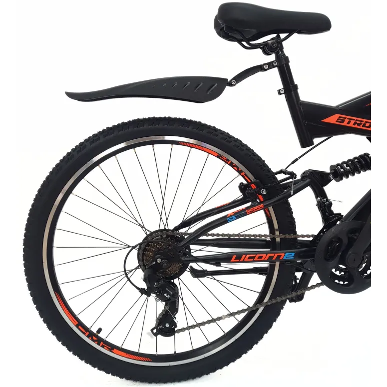 Rower Górski Młodzieżowy 26 MTB Amortyzacja Błotniki Odblaski Stopka Cyngle
