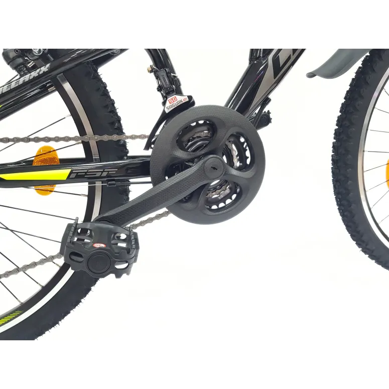 Rower Górski Dziecięcy 24 Stal MTB Młodzieżowy Amortyzacja Dzwonek Błotniki