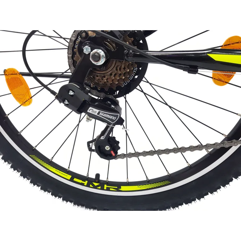 Rower Górski Dziecięcy 24 Stal MTB Młodzieżowy Amortyzacja Dzwonek Błotniki