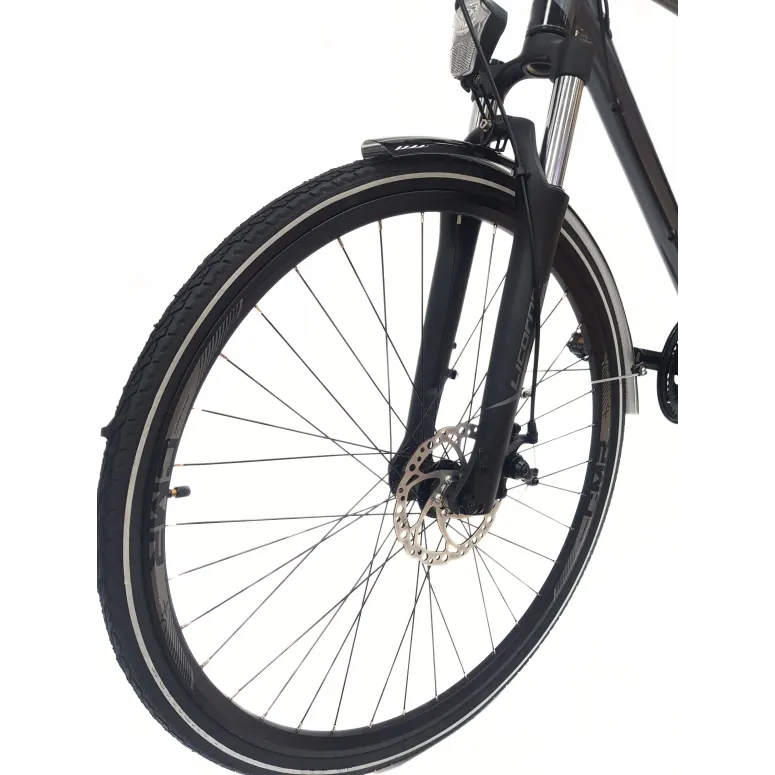 Rower Męski Trekkingowy 28 Alu Bagażnik Dzwonek Oświetlenie Stopka Cyngle