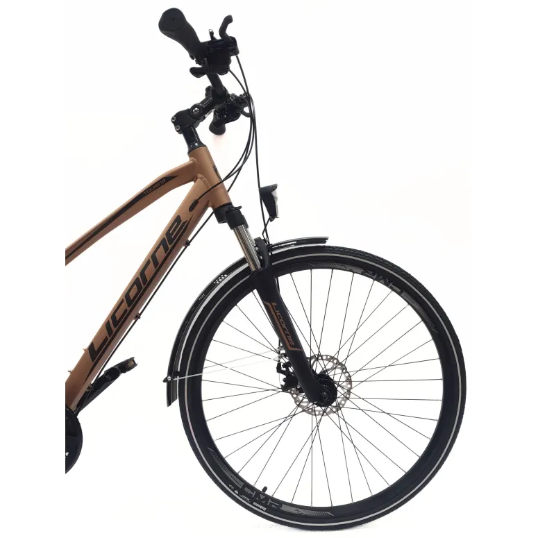 Rower Trekkingowy Damski 28 Rekreacyjny Bagażnik Oświetlenie Stopka Dzwonek