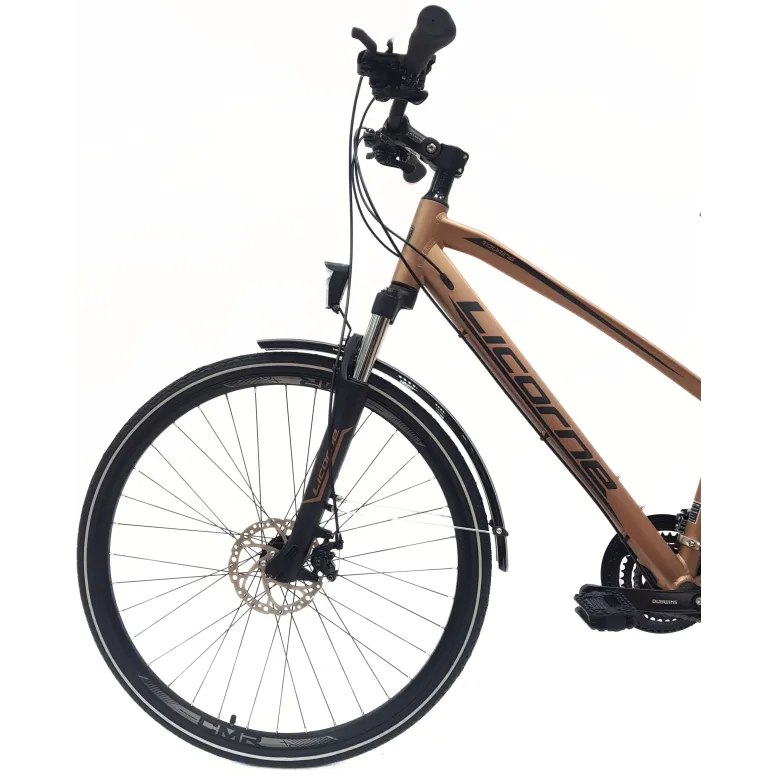 Rower Trekkingowy Damski 28 Rekreacyjny Bagażnik Oświetlenie Stopka Dzwonek