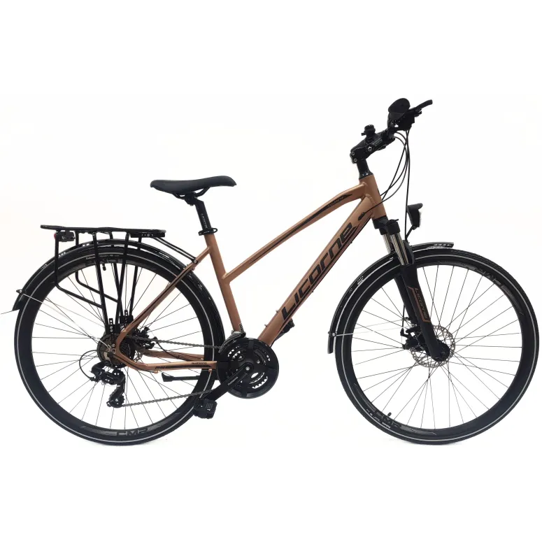 Rower Trekkingowy Damski 28 Rekreacyjny Bagażnik Oświetlenie Stopka Dzwonek