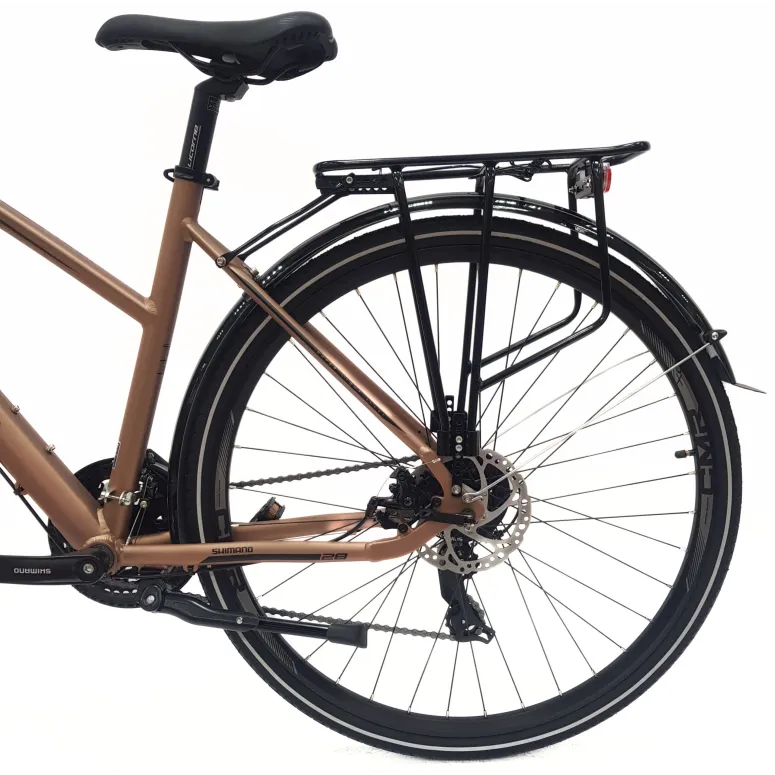 Rower Trekkingowy Damski 28 Rekreacyjny Bagażnik Oświetlenie Stopka Dzwonek