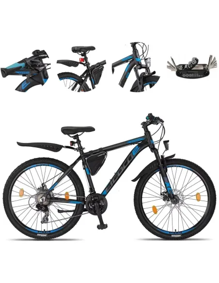 Rower Górski Młodzieżowy 26 MTB ALU Cyngle Hardtail Tarcze Sakwa Światła