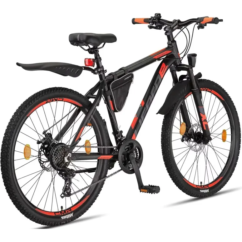 Rower Górski 26 Młodzieżowy Alu MTB Hardtail Światła Dzwonek Stopka Sakwa