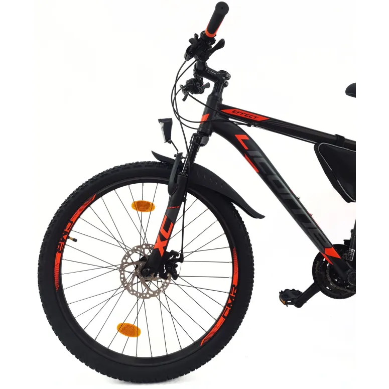 Rower Górski 26 Młodzieżowy Alu MTB Hardtail Światła Dzwonek Stopka Sakwa