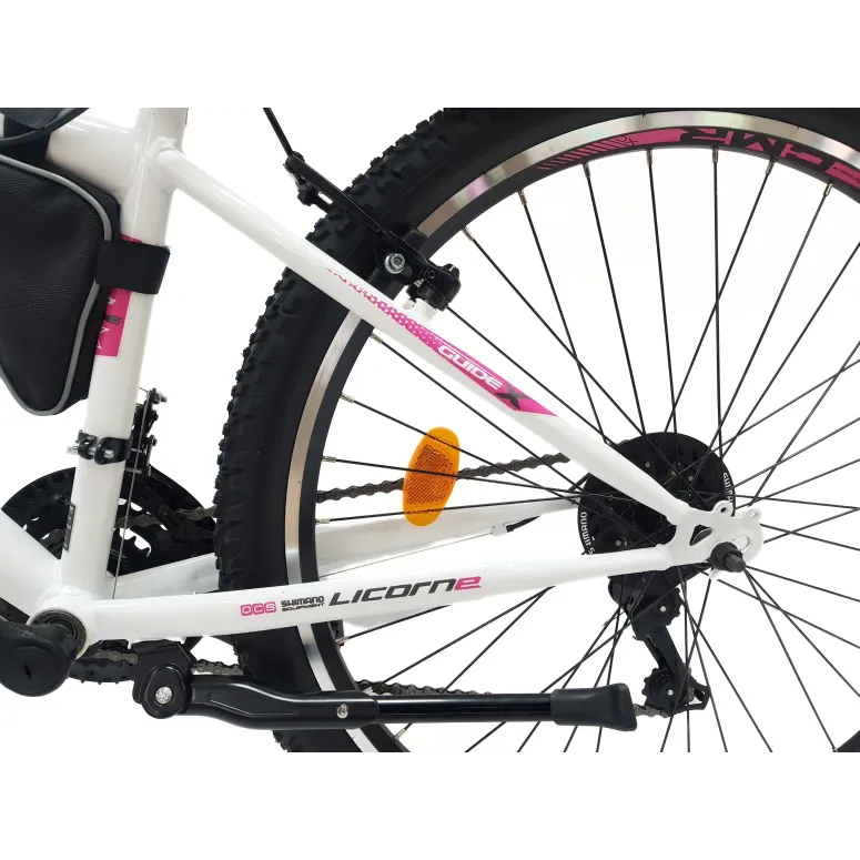 Rower Górski Dziewczęcy 26 MTB Revo Dzwonek Błotniki Światła Sakwa Góral