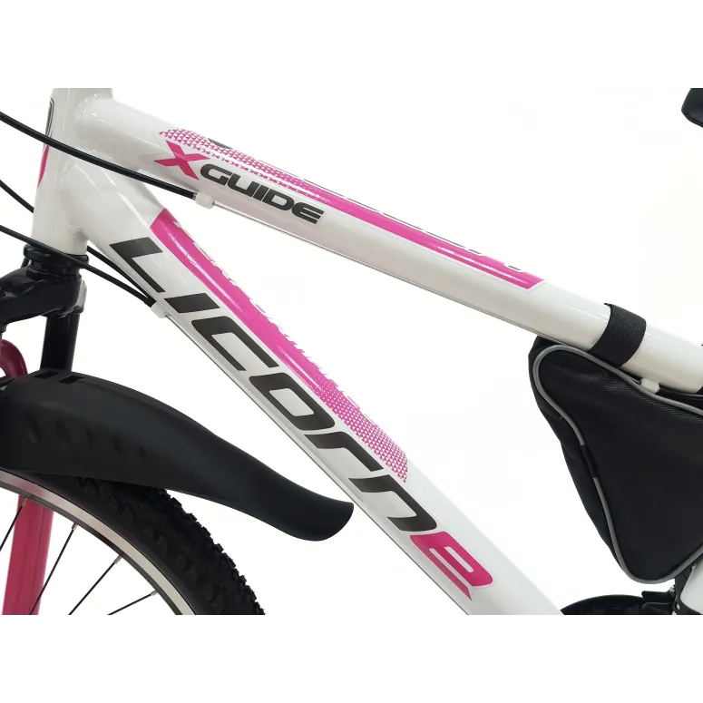 Rower Górski Dziewczęcy 26 MTB Revo Dzwonek Błotniki Światła Sakwa Góral