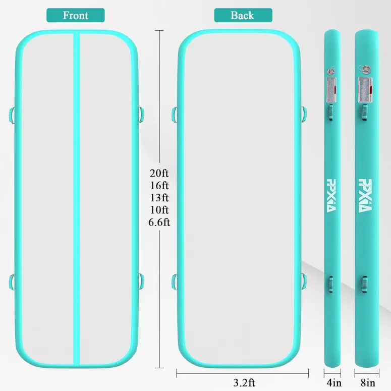 Materac Gimnastyczny Air Track Mata Ćwiczeń Treningowa Fitness 600x100x20cm - 2