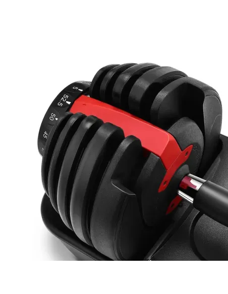 Hantla Regulowana Sztangielka Siłownia Szybka Regulacja Gumowana 2,5-24 kg - 2