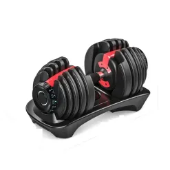 Hantla Regulowana Sztangielka Siłownia Szybka Regulacja Gumowana 2,5-24 kg