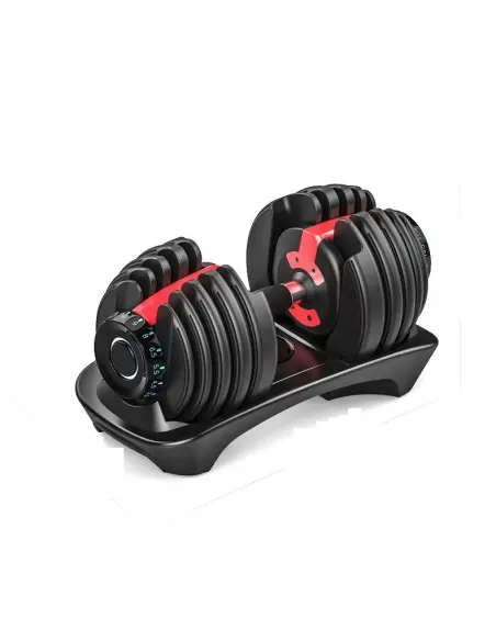 Hantla Regulowana Sztangielka Siłownia Szybka Regulacja Gumowana 2,5-24 kg