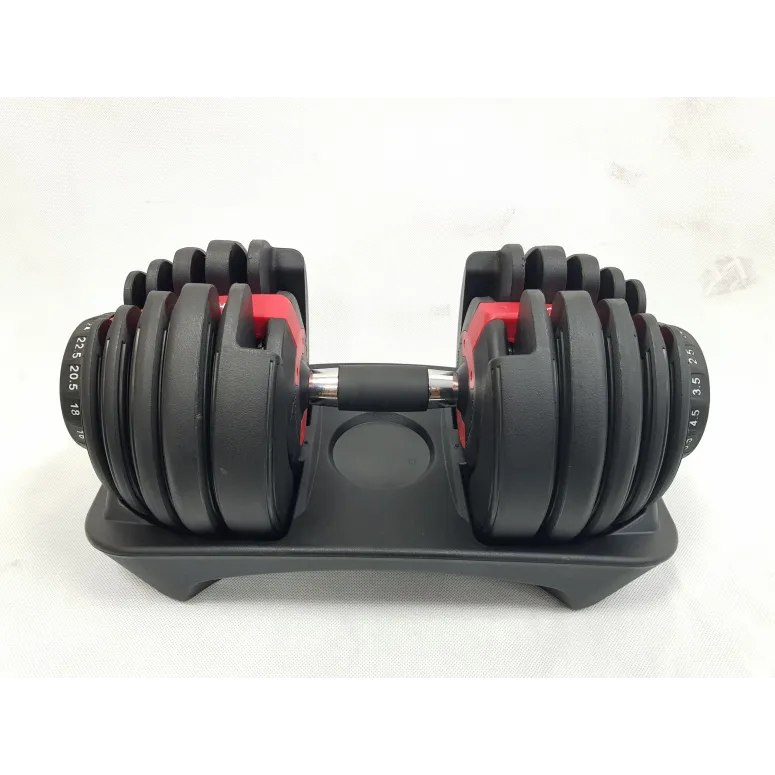 Hantla Regulowana Sztangielka Siłownia Szybka Regulacja Gumowana 2,5-24 kg - 5