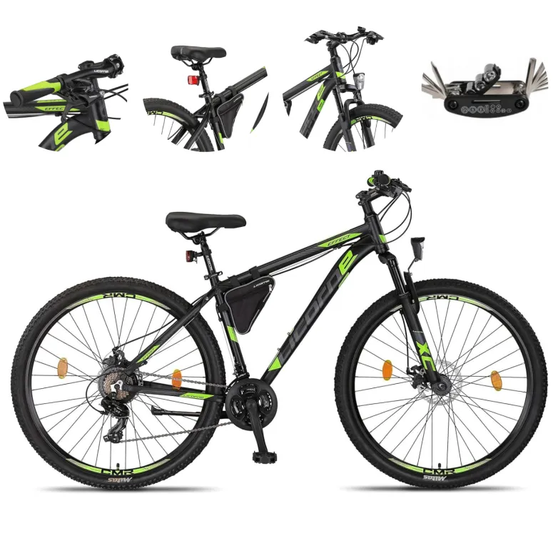 Rower Górski Uniwersalny 29 Tarcze ALU Cyngle 21 bieg Amory Dzwonek Światła - 1