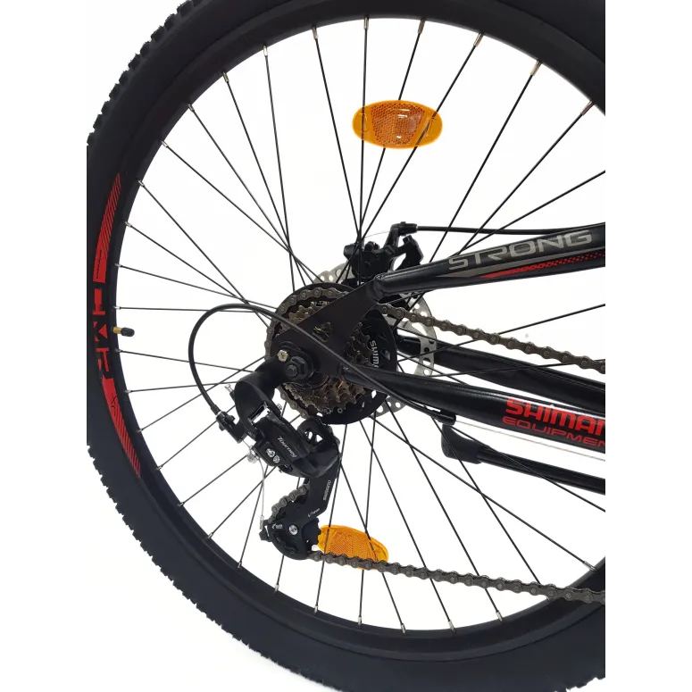 Rower Górski 27,5 MTB Damski Męski Cyngle Tarcze Amortyzacja Dzwonek Stopka