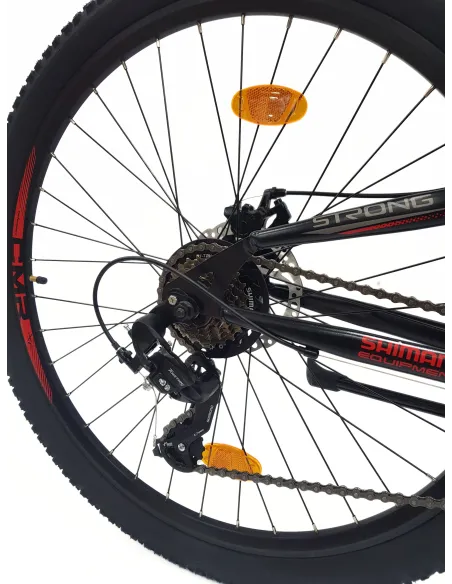 Rower Górski 27,5 MTB Damski Męski Cyngle Tarcze Amortyzacja Dzwonek Stopka