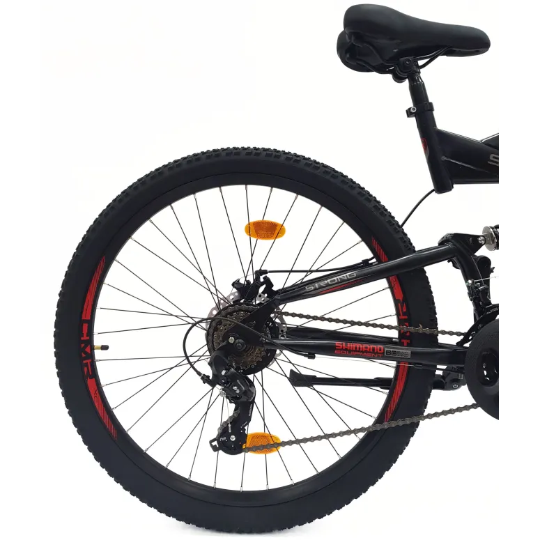 Rower Górski 27,5 MTB Damski Męski Cyngle Tarcze Amortyzacja Dzwonek Stopka