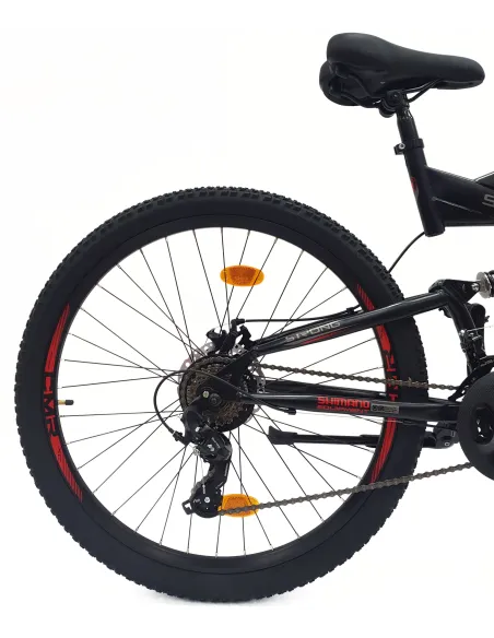 Rower Górski 27,5 MTB Damski Męski Cyngle Tarcze Amortyzacja Dzwonek Stopka