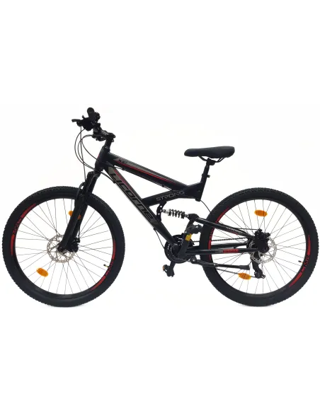 Rower Górski 27,5 MTB Damski Męski Cyngle Tarcze Amortyzacja Dzwonek Stopka