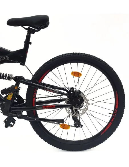 Rower Górski 27,5 MTB Damski Męski Cyngle Tarcze Amortyzacja Dzwonek Stopka