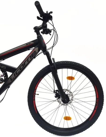 Rower Górski 27,5 MTB Damski Męski Cyngle Tarcze Amortyzacja Dzwonek Stopka