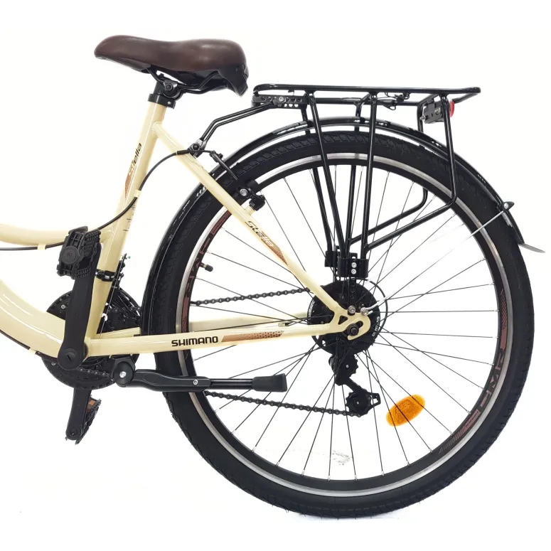 Rower Miejski Dziewczęcy 26 Revo Światła Stopka Błotniki Dzwonek Bagażnik