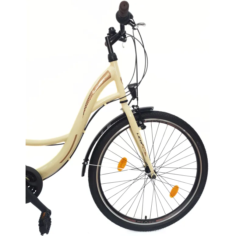 Rower Miejski Dziewczęcy 26 Revo Światła Stopka Błotniki Dzwonek Bagażnik