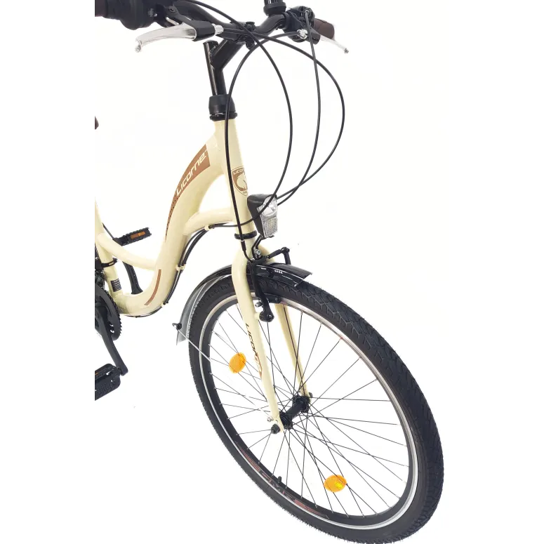 Rower Miejski Dziewczęcy 26 Revo Światła Stopka Błotniki Dzwonek Bagażnik