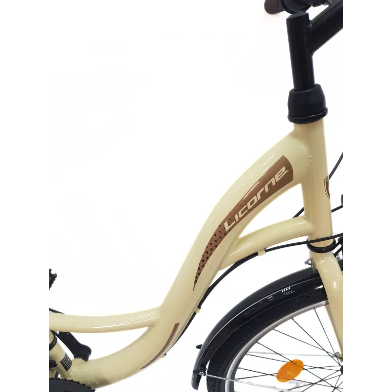 Rower Miejski Dziewczęcy 26 Revo Światła Stopka Błotniki Dzwonek Bagażnik