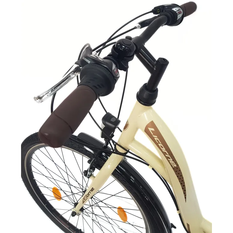 Rower Miejski Dziewczęcy 26 Revo Światła Stopka Błotniki Dzwonek Bagażnik