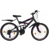 Rower Dziewczęcy Górski 24 MTB Amortyzacja Stopka Dzwonek Błotniki Odblaski