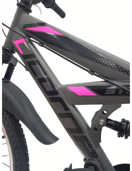 Rower Dziewczęcy Górski 24 MTB Amortyzacja Stopka Dzwonek Błotniki Odblaski