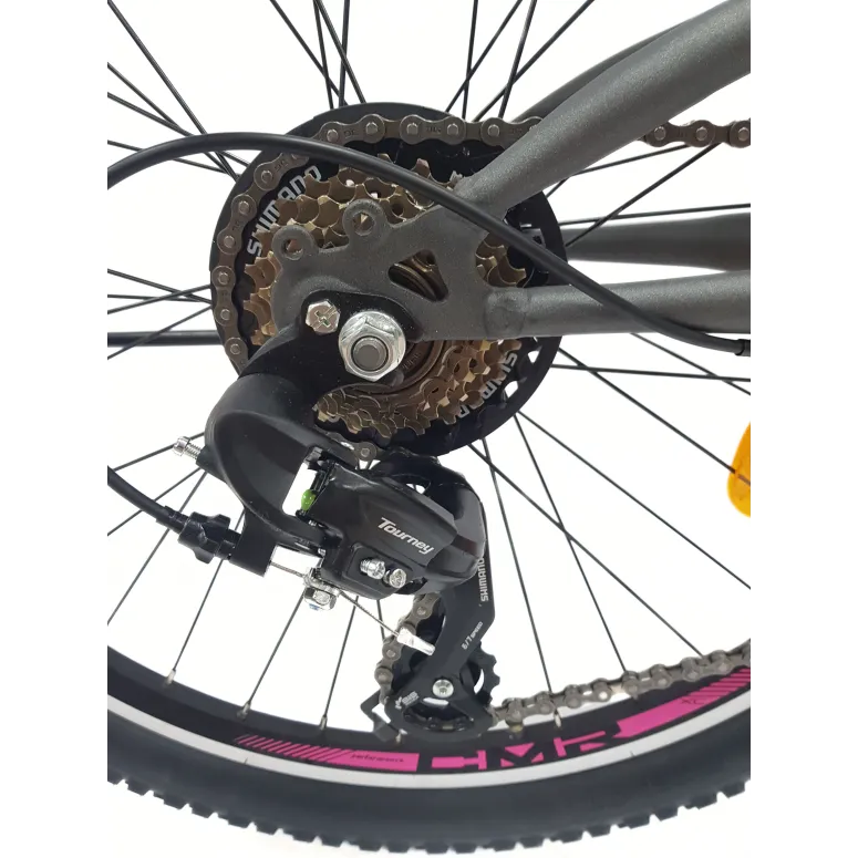 Rower Dziewczęcy Górski 24 MTB Amortyzacja Stopka Dzwonek Błotniki Odblaski