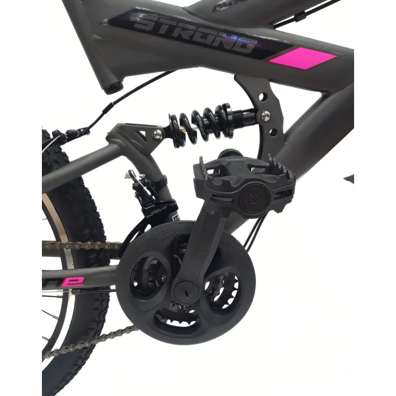 Rower Dziewczęcy Górski 24 MTB Amortyzacja Stopka Dzwonek Błotniki Odblaski