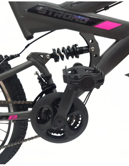 Rower Dziewczęcy Górski 24 MTB Amortyzacja Stopka Dzwonek Błotniki Odblaski