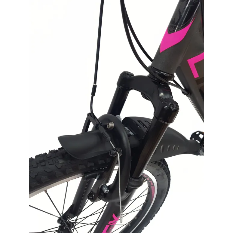 Rower Dziewczęcy Górski 24 MTB Amortyzacja Stopka Dzwonek Błotniki Odblaski