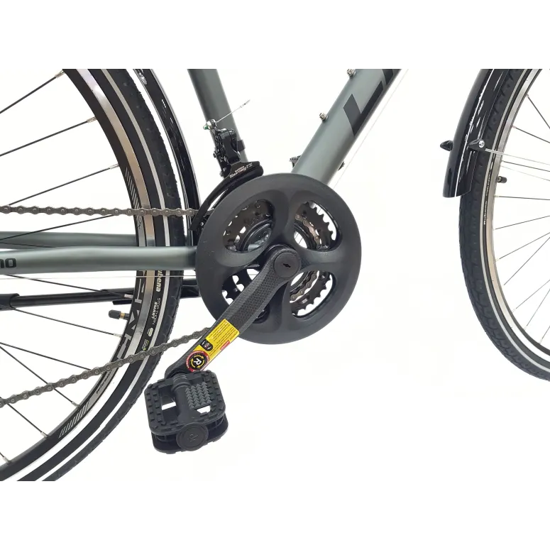 Rower Trekkingowy 28 Stal Męski Cyngle Dzwonek Błotniki Bagażnik Światła