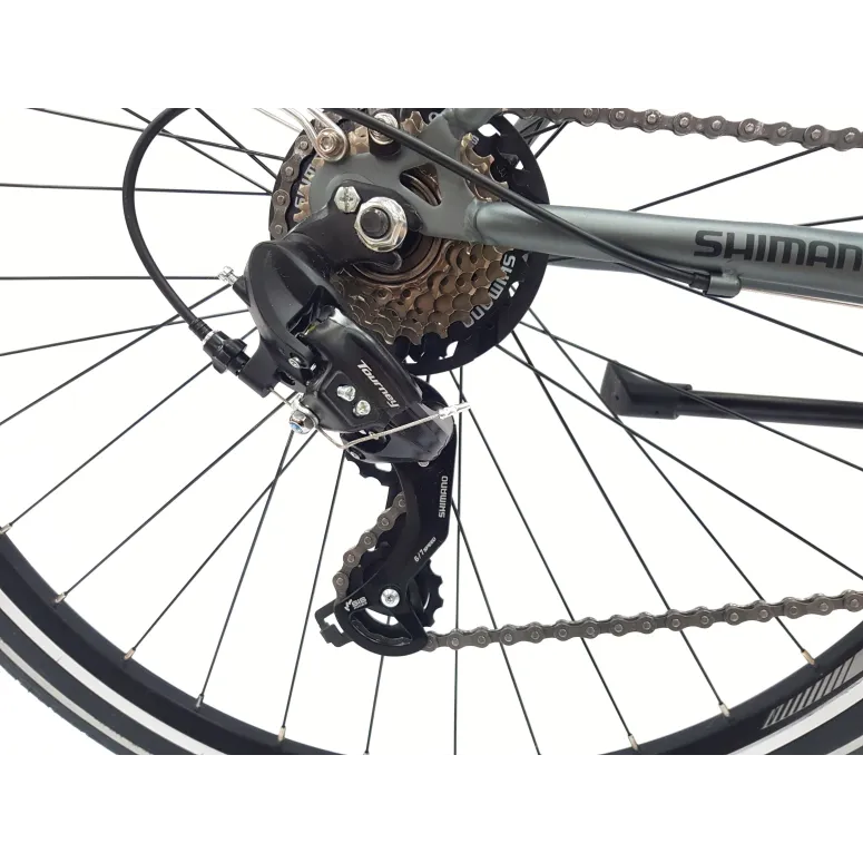 Rower Trekkingowy 28 Stal Męski Cyngle Dzwonek Błotniki Bagażnik Światła