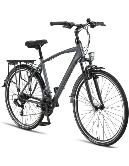 Rower Trekkingowy 28 Stal Męski Cyngle Dzwonek Błotniki Bagażnik Światła