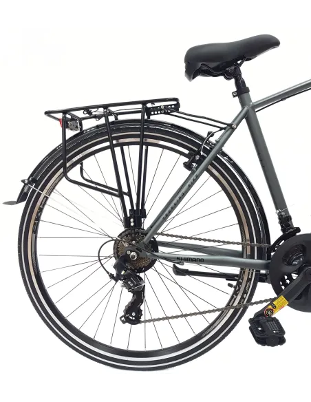 Rower Trekkingowy 28 Stal Męski Cyngle Dzwonek Błotniki Bagażnik Światła