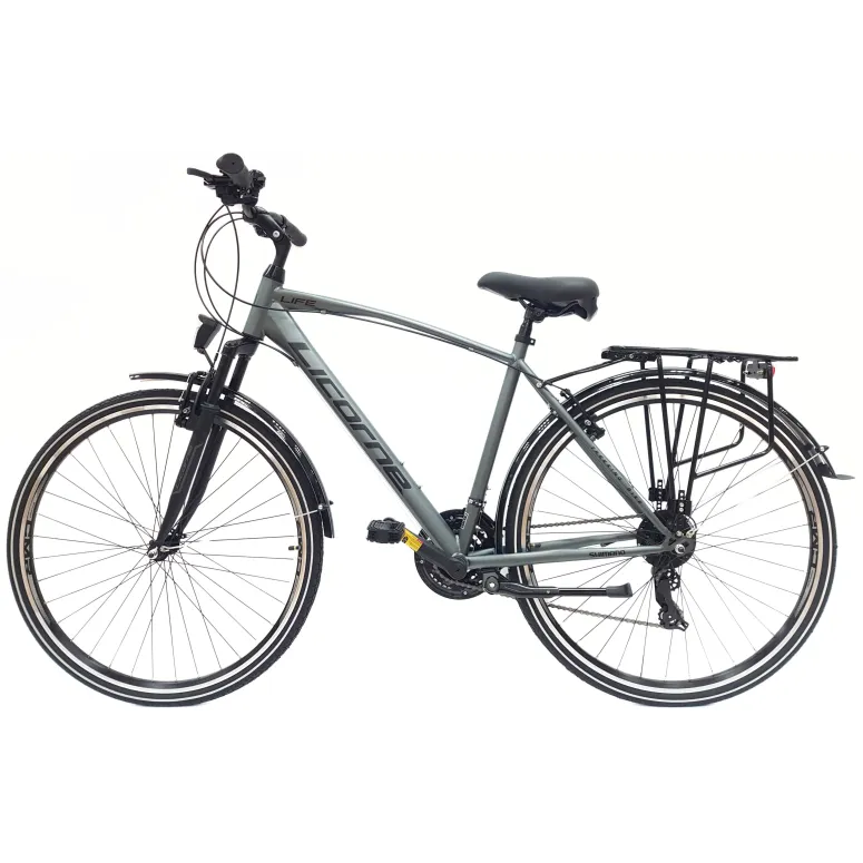 Rower Trekkingowy 28 Stal Męski Cyngle Dzwonek Błotniki Bagażnik Światła