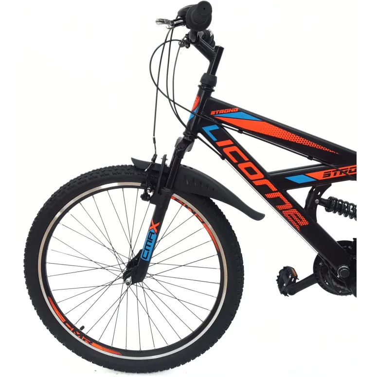 Rower Górski Młodzieżowy 26 MTB Amortyzacja Stopka Cyngle Błotniki Odblaski